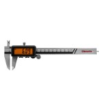 Digital skydelære 0-150x0,01 mm med ABS og kæbelængde 40 mm (ORANGE farvedisplay)